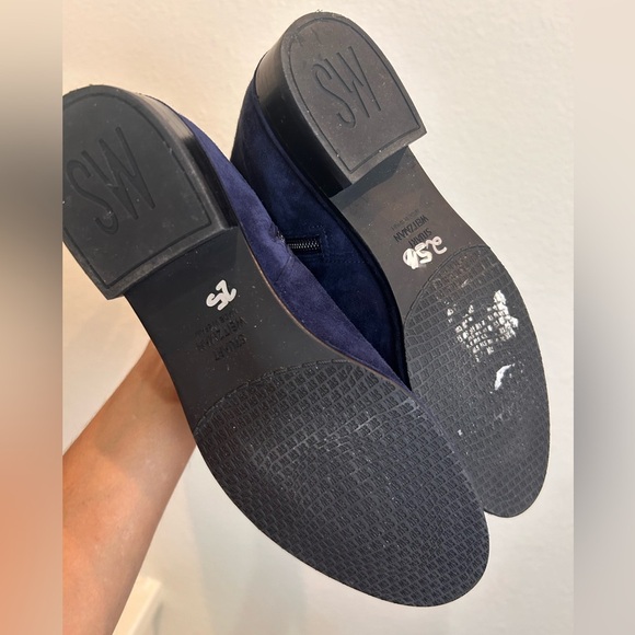 Stuart Weitzman Greer city blue suede knee high winter fall preppy long boots - Picture 10 of 10